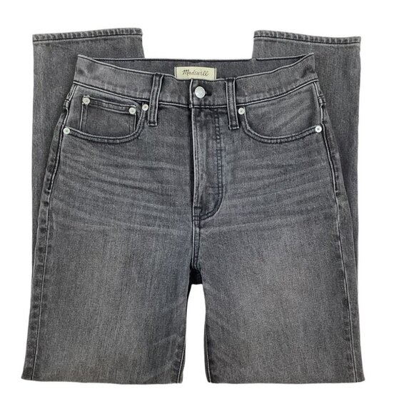 Madewell Perfect Vintage Jean Black Factory Faded Womans 26 - Picture 7 of 15